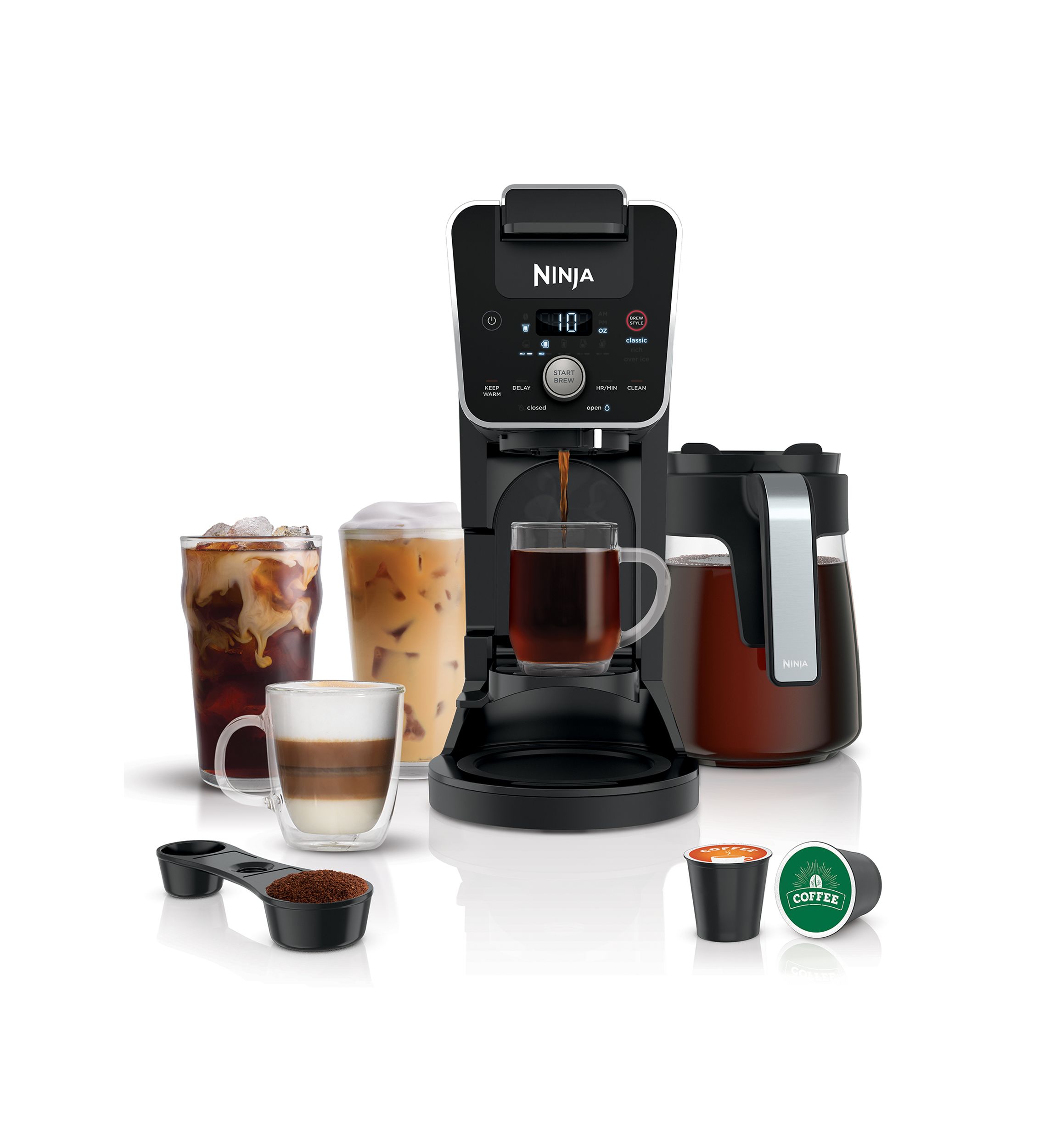DualBrew Coffeemaker for Pods or Grounds
