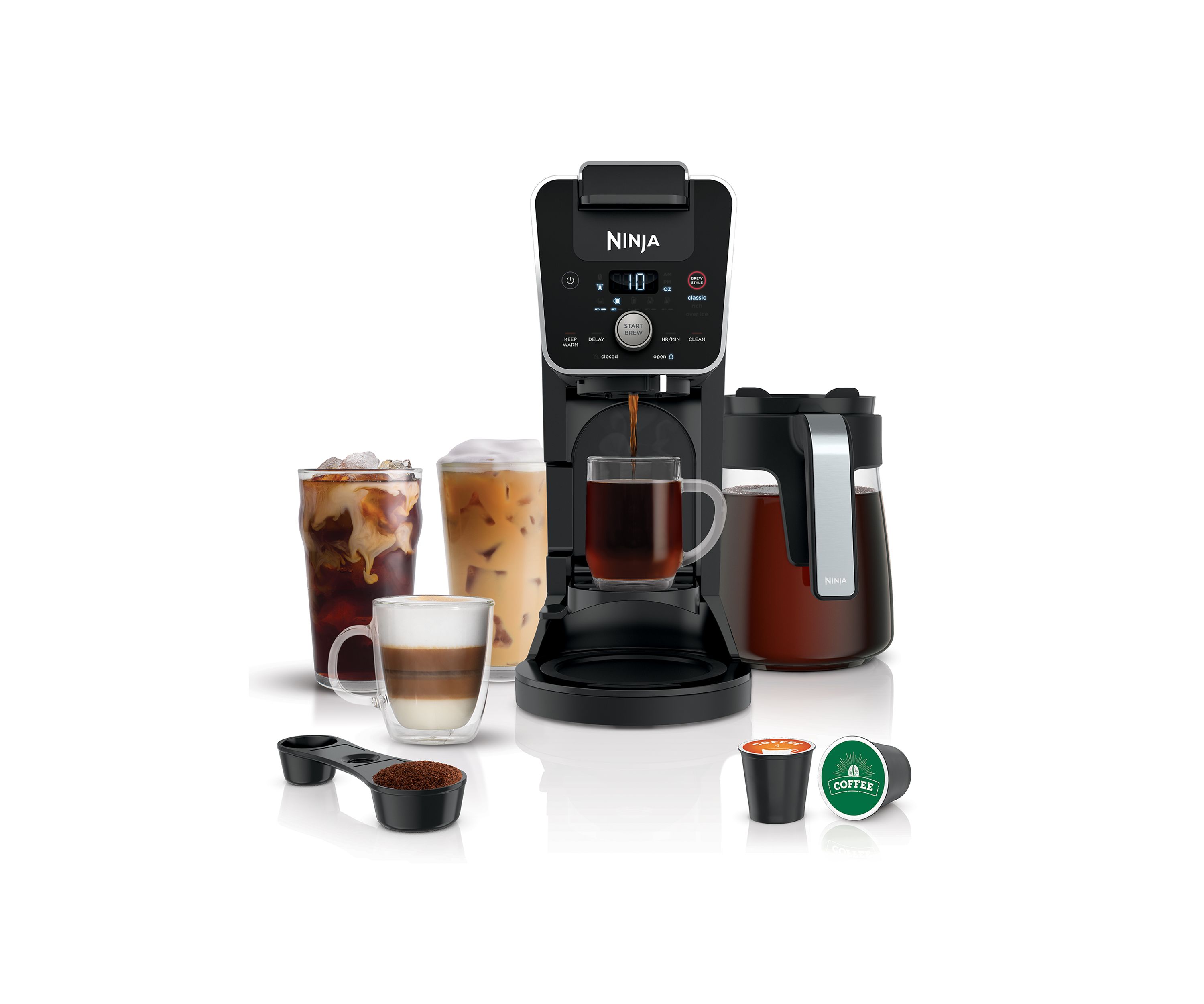 DualBrew Coffeemaker for Pods or Grounds