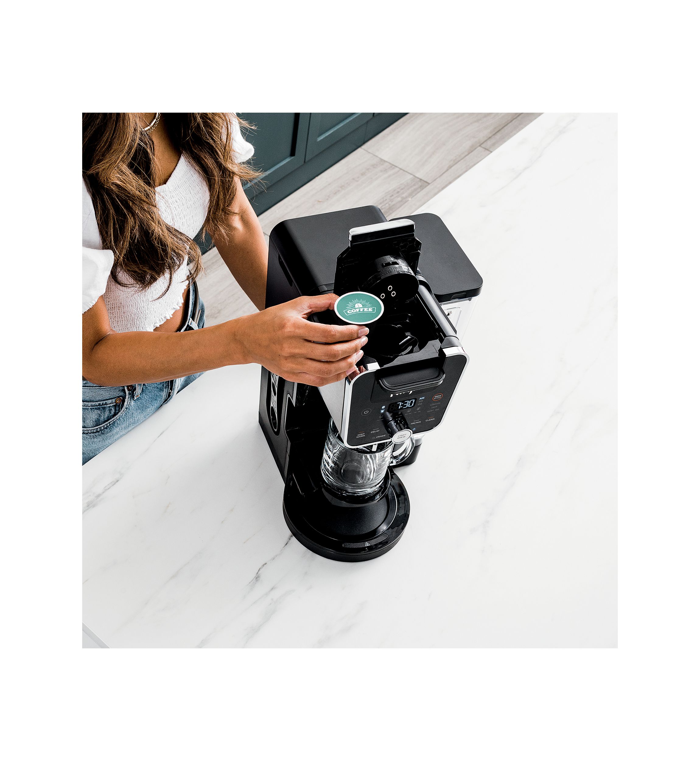 DualBrew Coffeemaker for Pods or Grounds