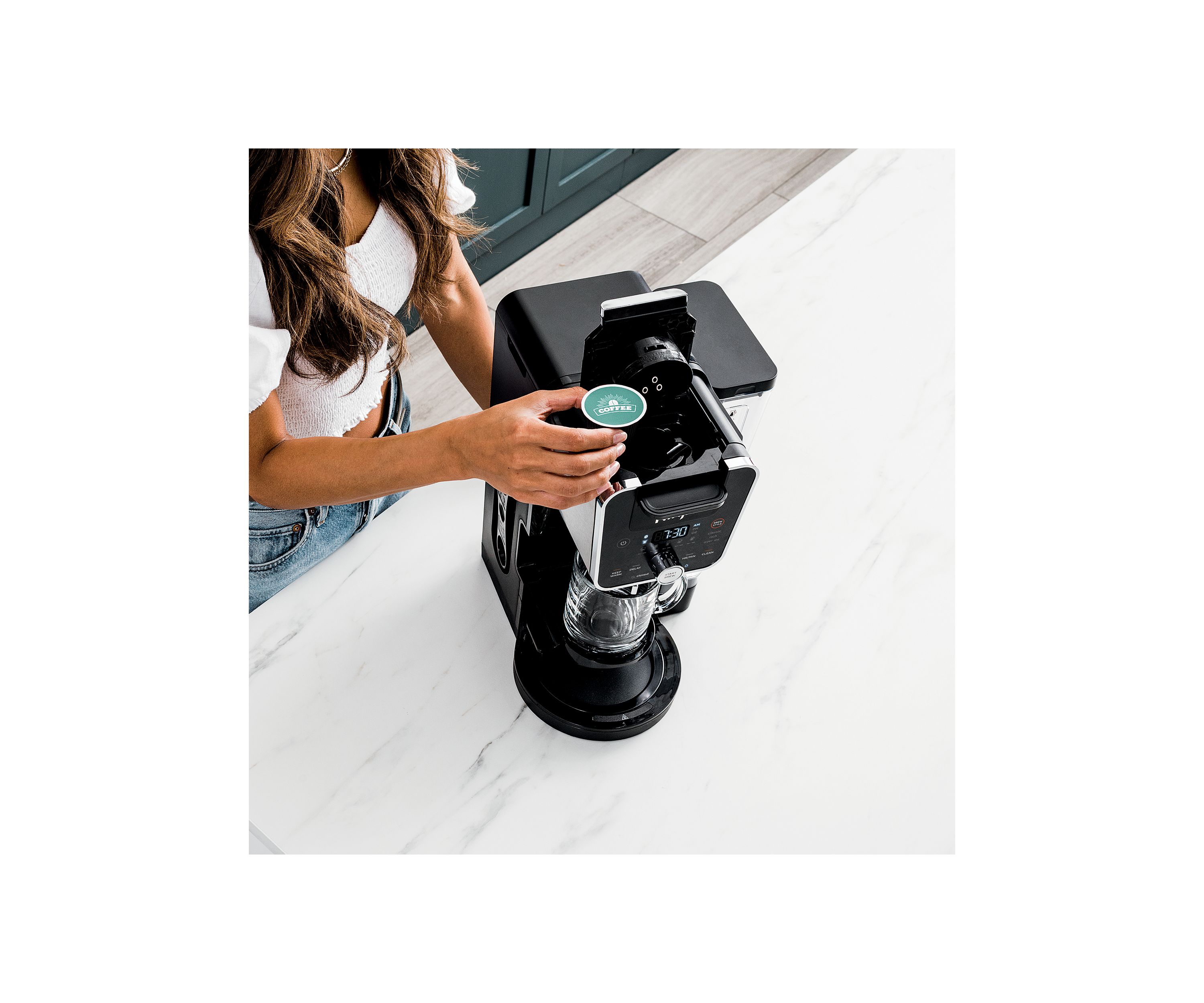 DualBrew Coffeemaker for Pods or Grounds