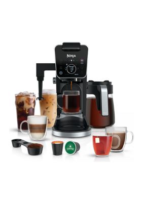 Elite Gourmet 32-Oz Dual Coffee Maker w/ Two Stainless Mugs 