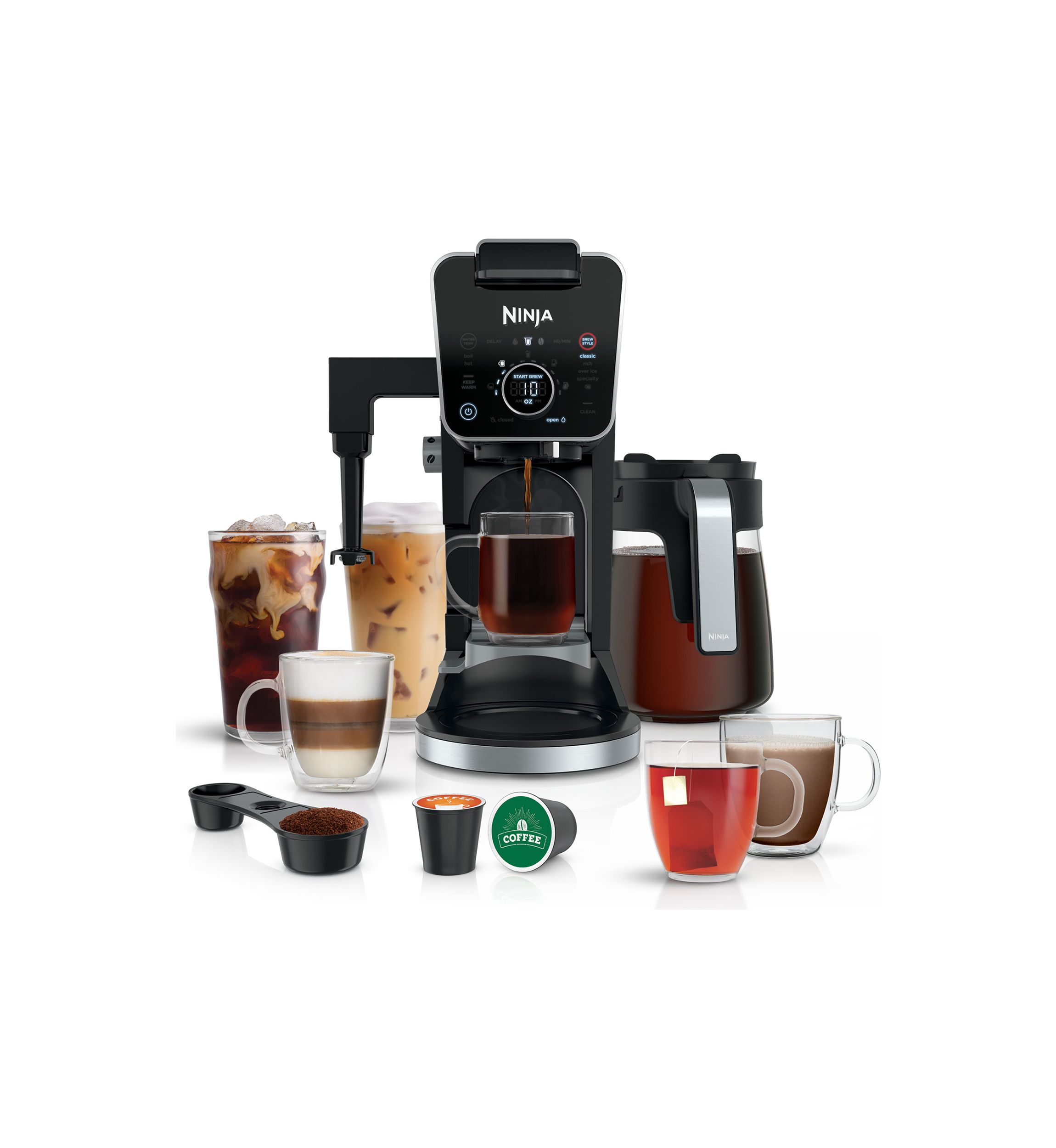 Dual Brew Pro Specialty Coffee System, Single-Serve, Compatible with K-Cups & 12-Cup Drip Coffee Maker