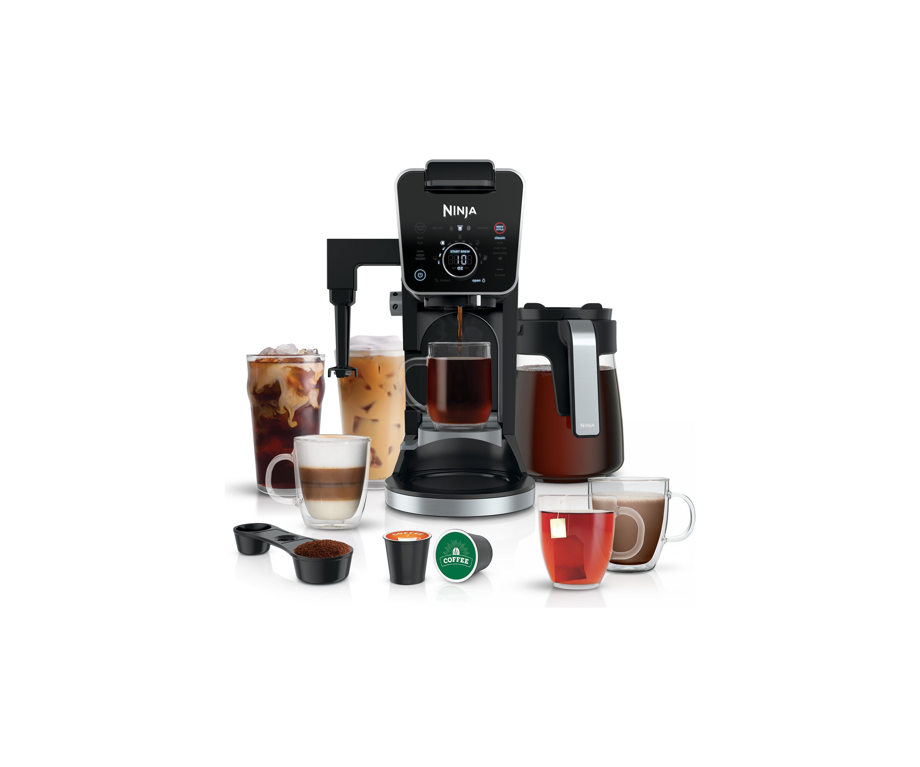 Dual Brew Pro Specialty Coffee System, Single-Serve, Compatible with K-Cups & 12-Cup Drip Coffee Maker