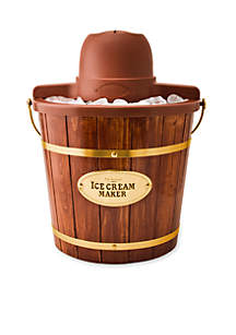 nostalgia 4 qt.wooden bucket electric ice cream maker icmw400 online onl