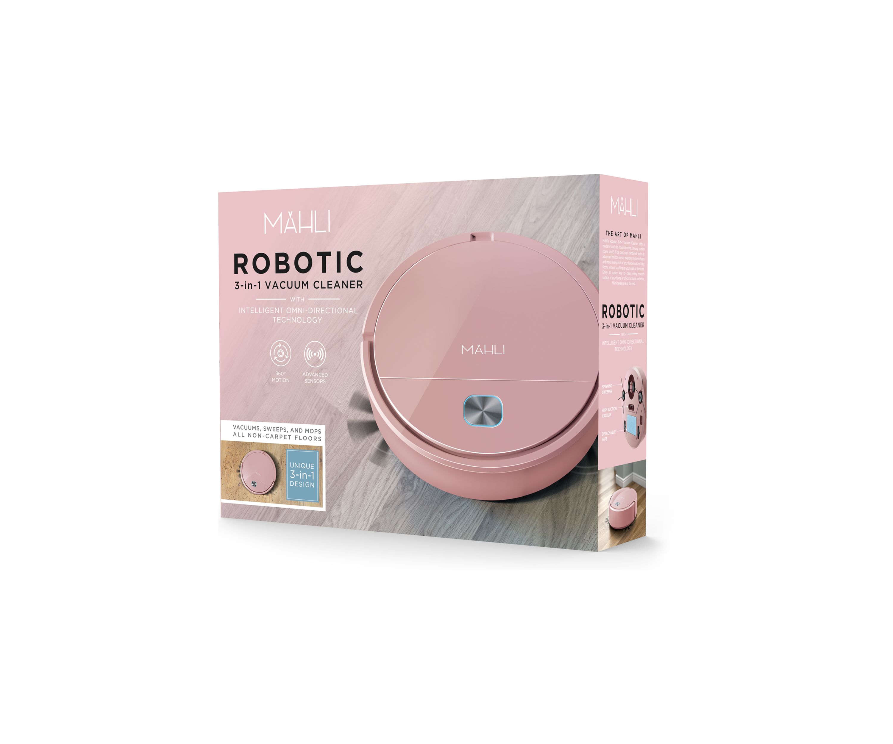 Robotic 3-in-1 Vacuum Cleaner
