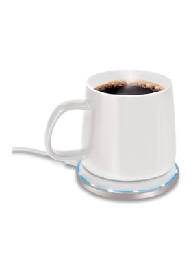 Sealy Coffee Mug and Mug Warmer Set