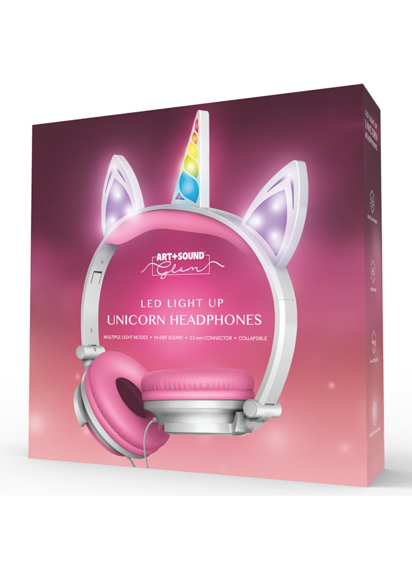 LED Light Up Unicorn Headphones