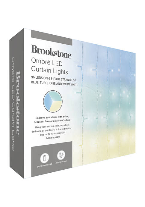 Brookstone Ombr&eacute; LED Curtain Lights