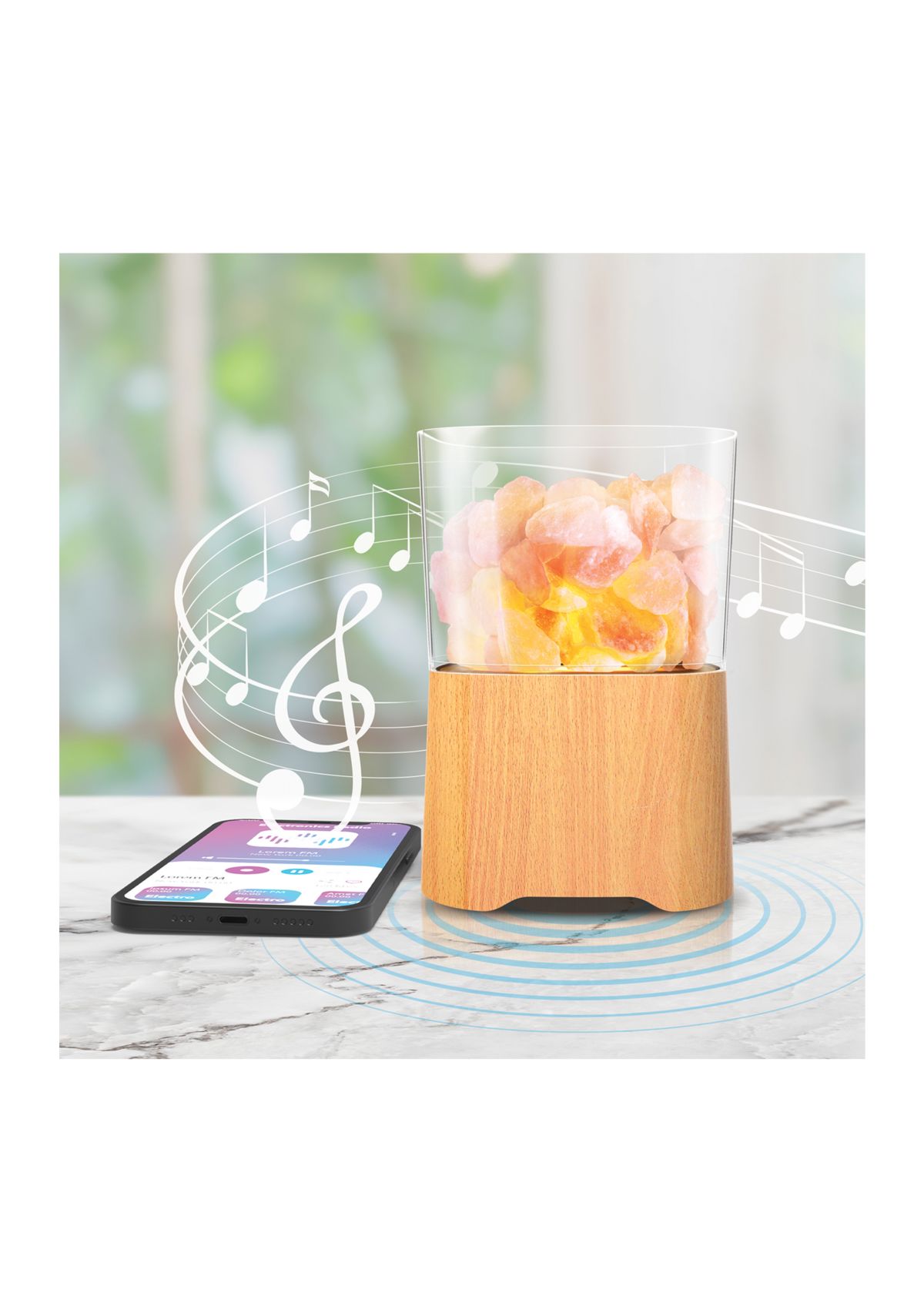 ZENMELODY Himalayan Salt Lamp & Speaker
