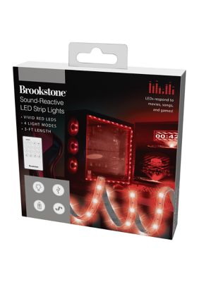 Brookstone Sound Reactive LED Strip Lights belk