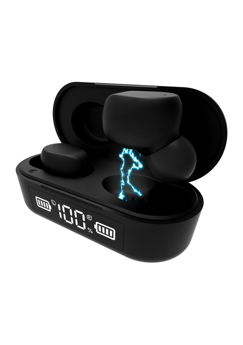 True Wireless Earbuds:No Size:BLACK