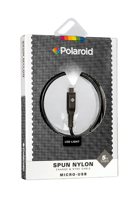 Polaroid 5 Foot Charge &amp; Sync Cable Micro-USB