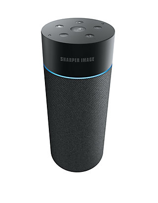 Sharper Image SWF2001BK Wall Powered  Alexa Bluetooth Tower Speaker with Far Field Voice Control Voice Controled Smart Floorstanding Tower Speaker with WiFi Ask Alexa Anything You Want