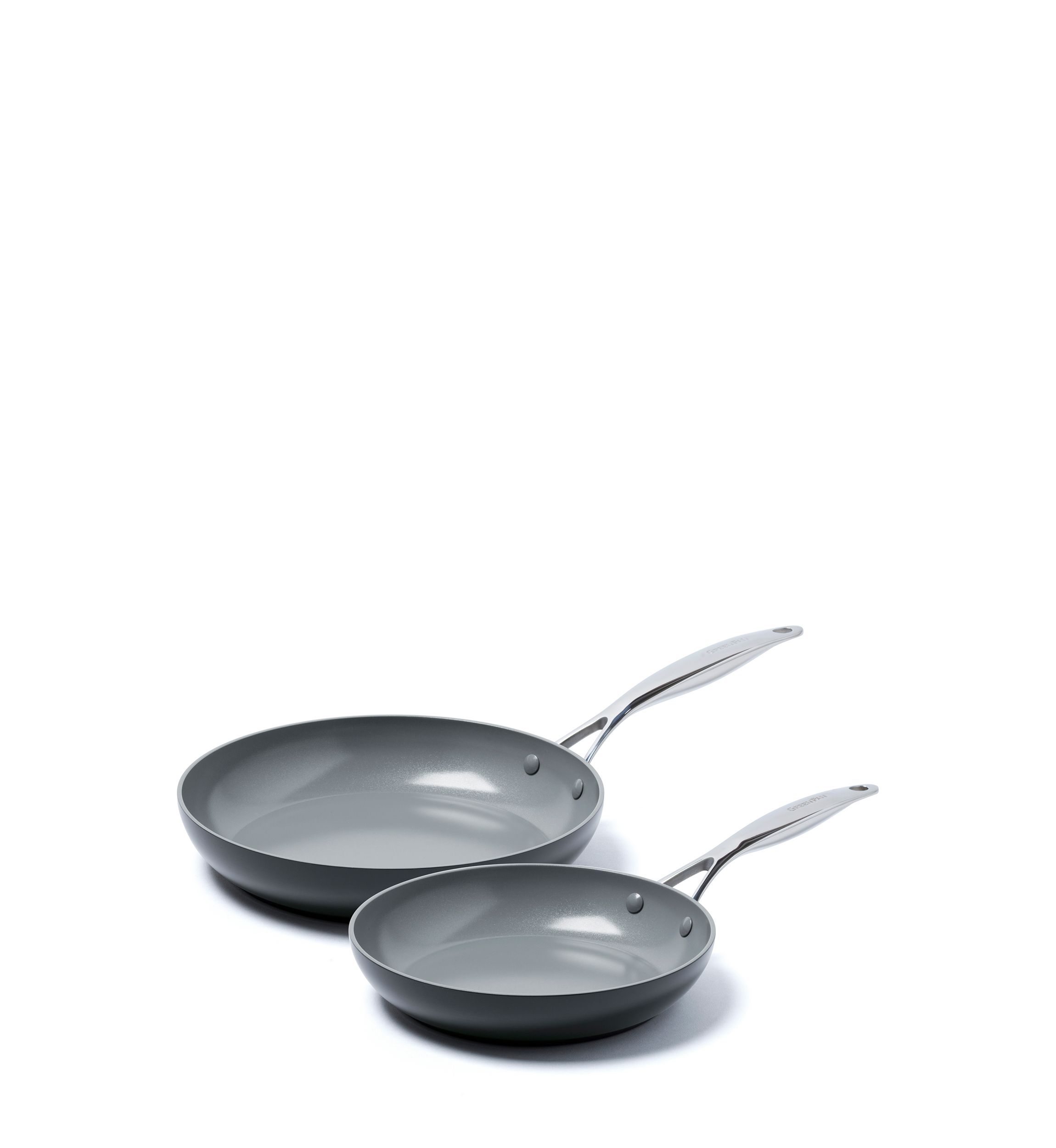 Valencia Pro Magneto 10-inch and 12-inch Ceramic Non-Stick Open Frypan Set