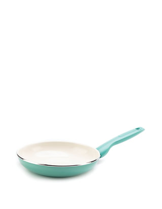 Turquoise Ceramic Non-Stick Open Frypan 8 inch 