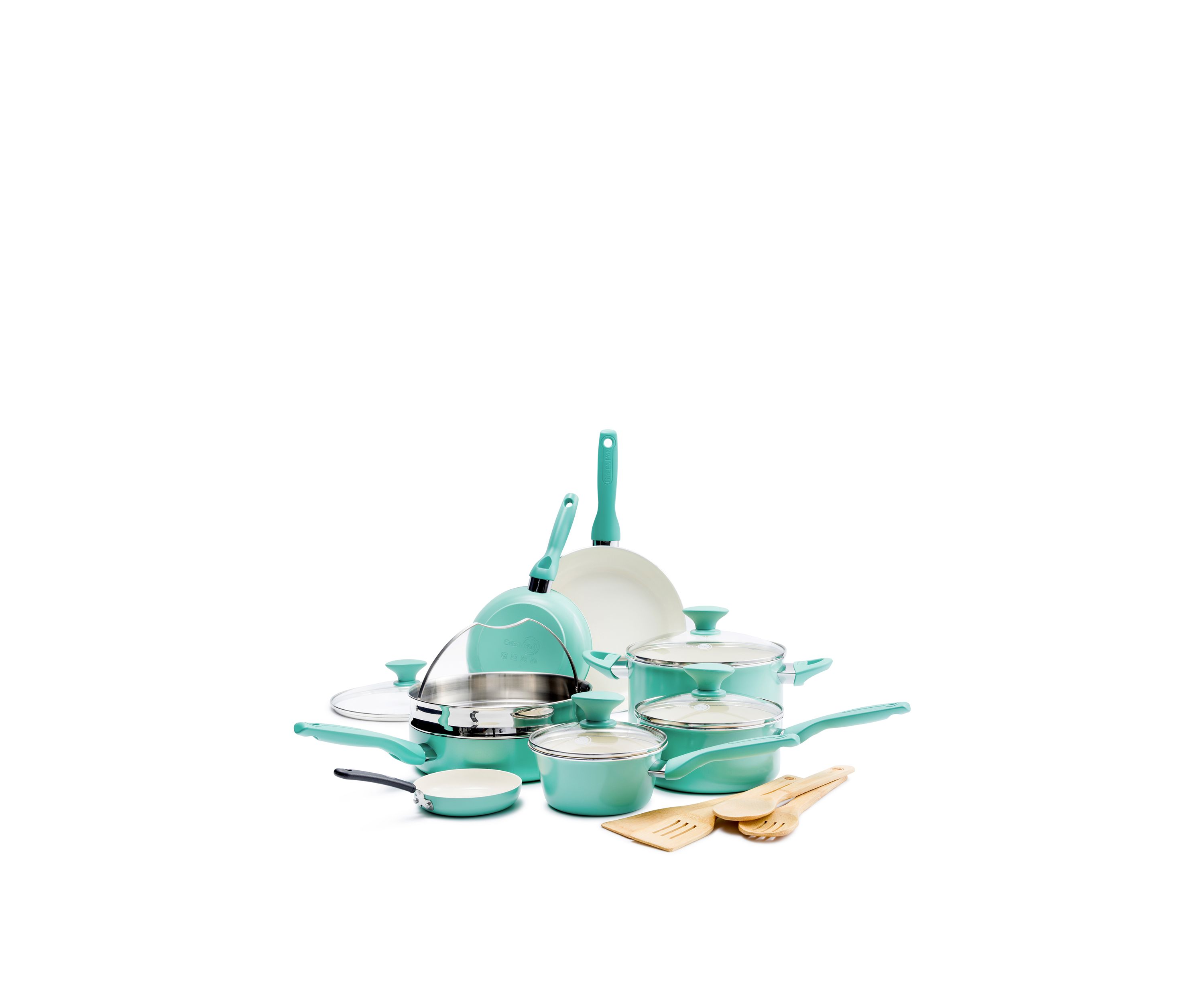 Rio 16 Piece Ceramic Cookware Set