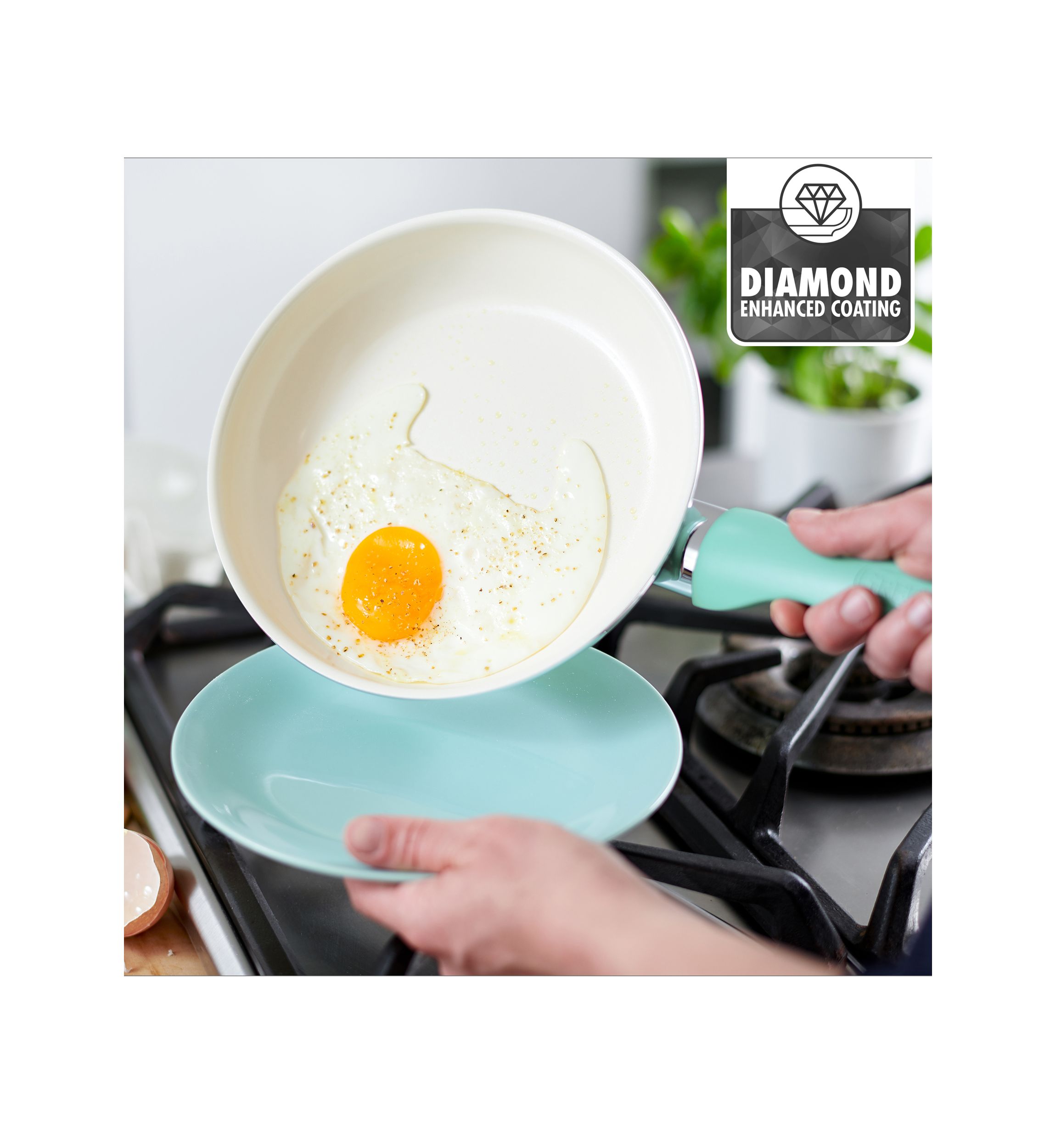 Rio 16 Piece Ceramic Cookware Set