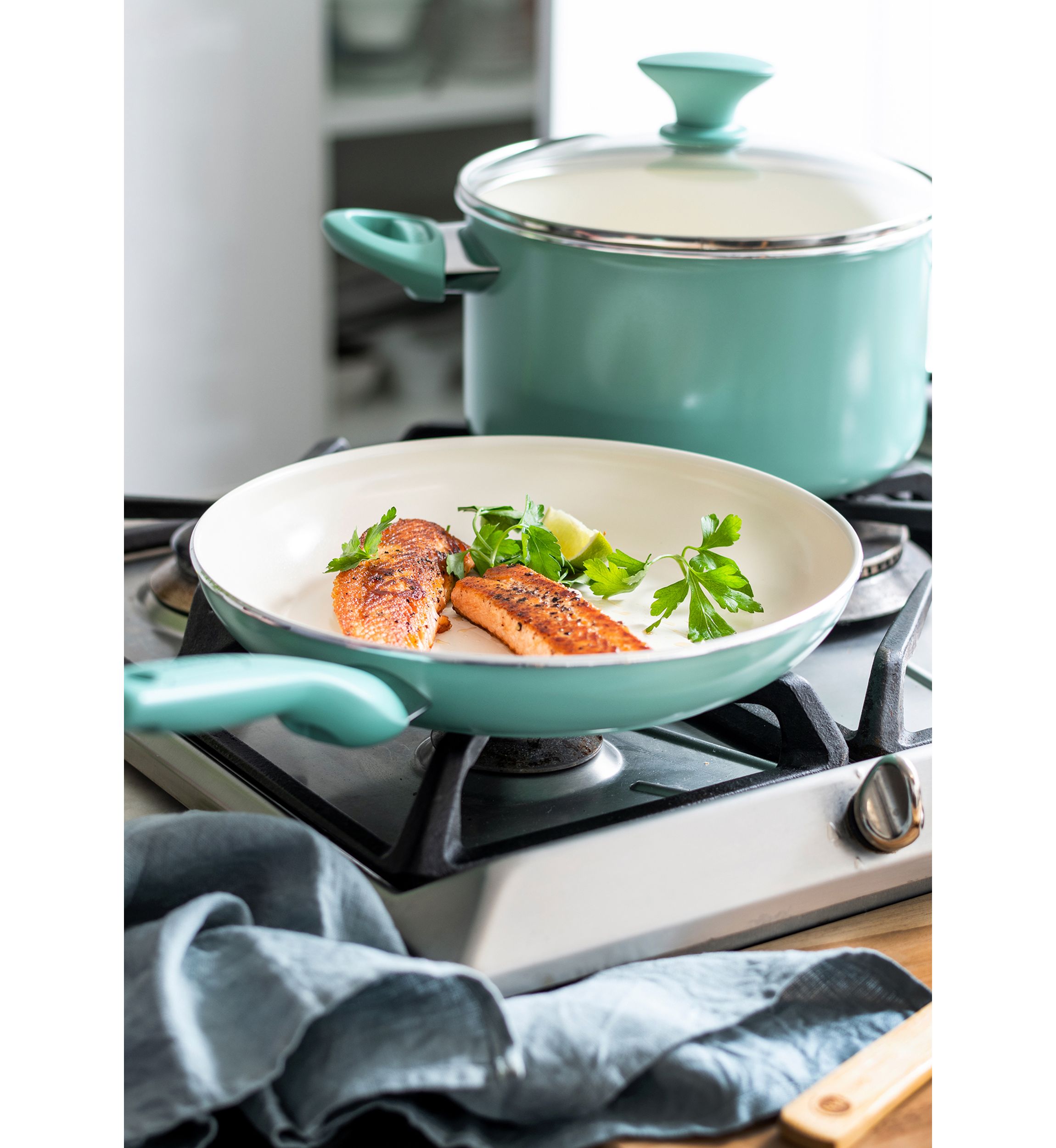 Rio 16 Piece Ceramic Cookware Set