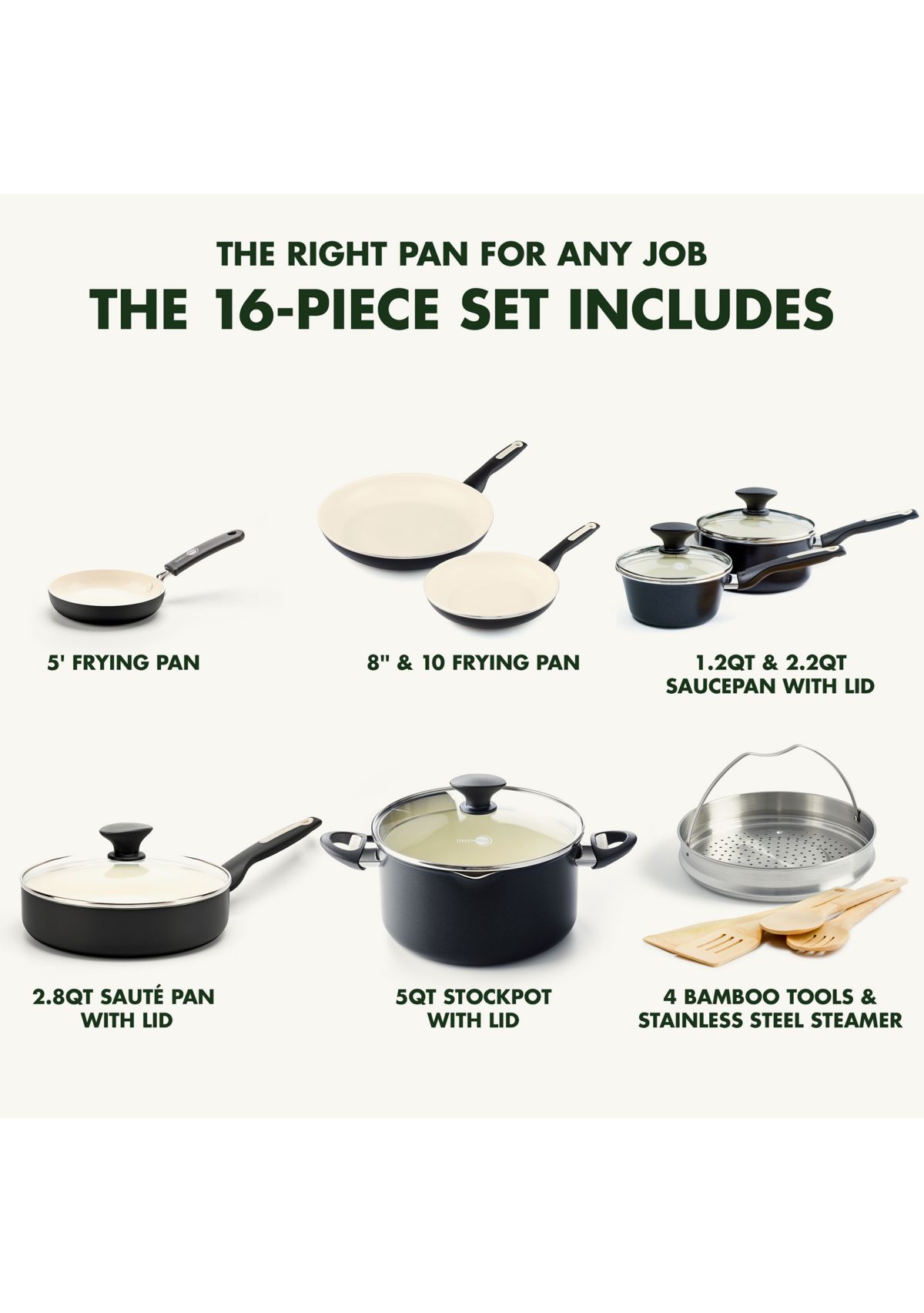 Rio 16-Piece Cookware Set