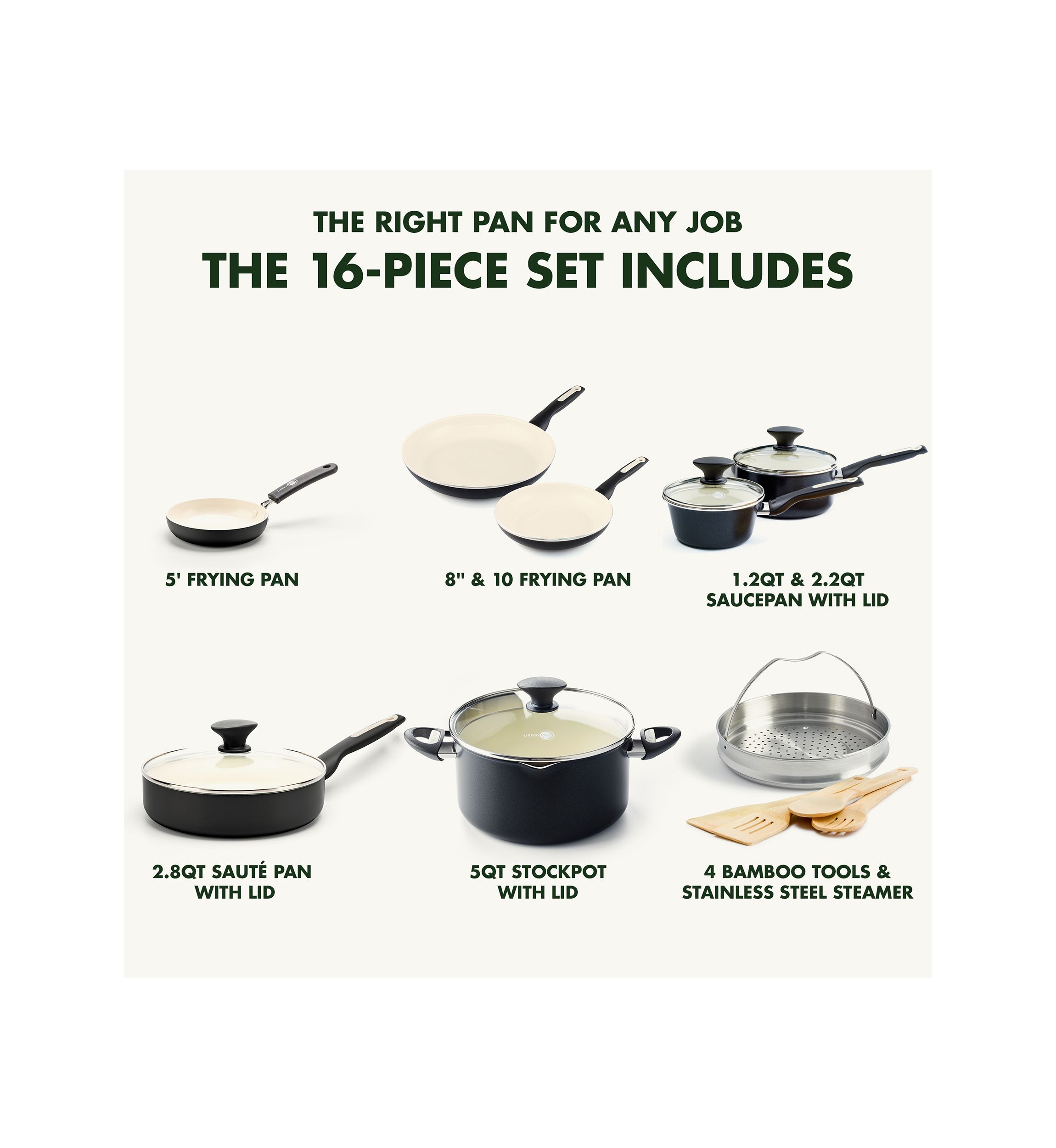 Rio 16-Piece Cookware Set