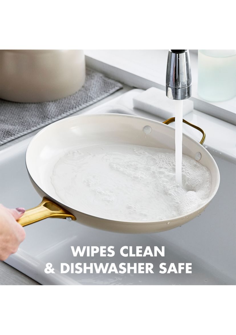 Reserve Ceramic Nonstick 12" Frypan with Helper Handle and Lid