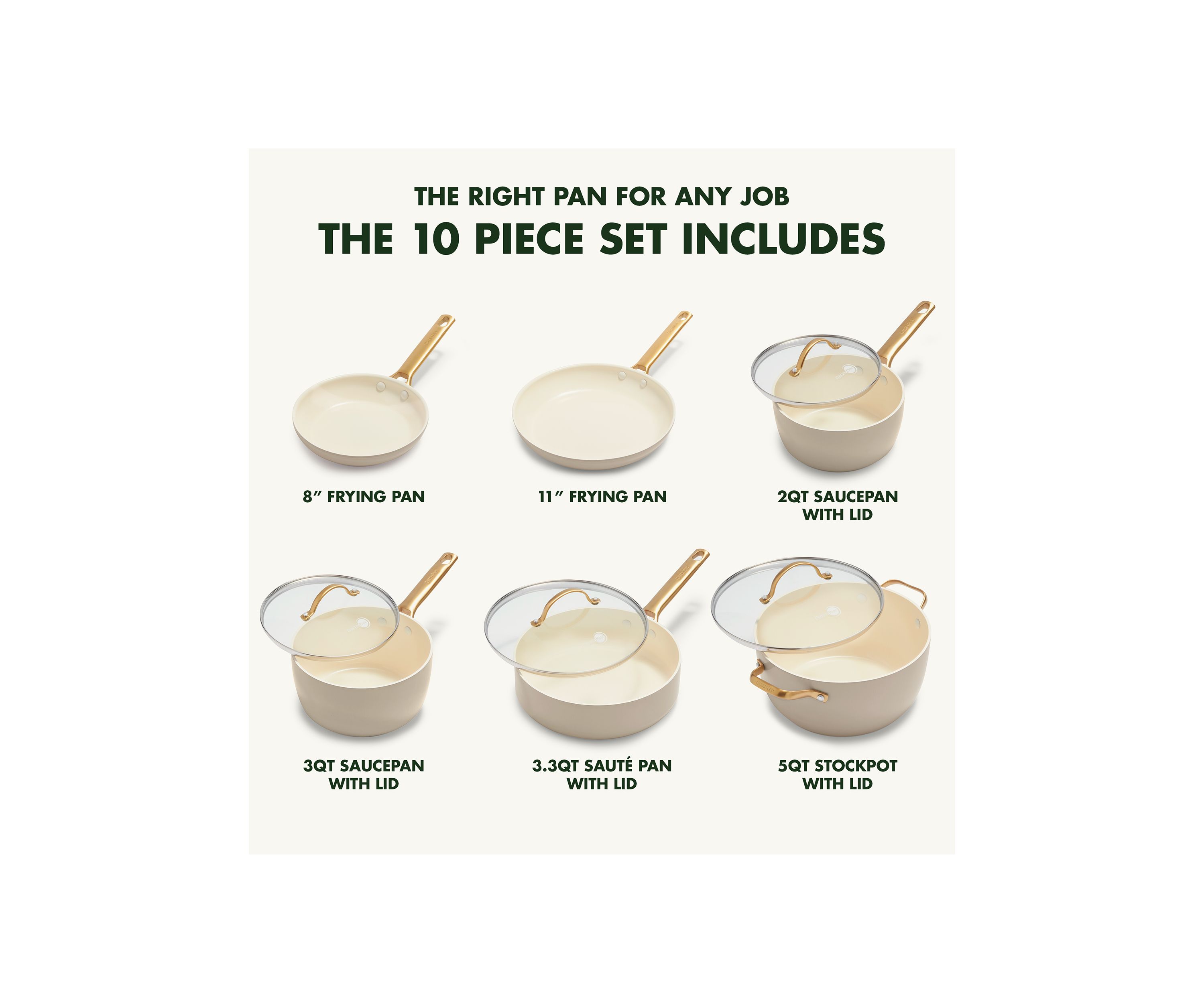 Reserve Ceramic Nonstick 10-Piece Cookware Set