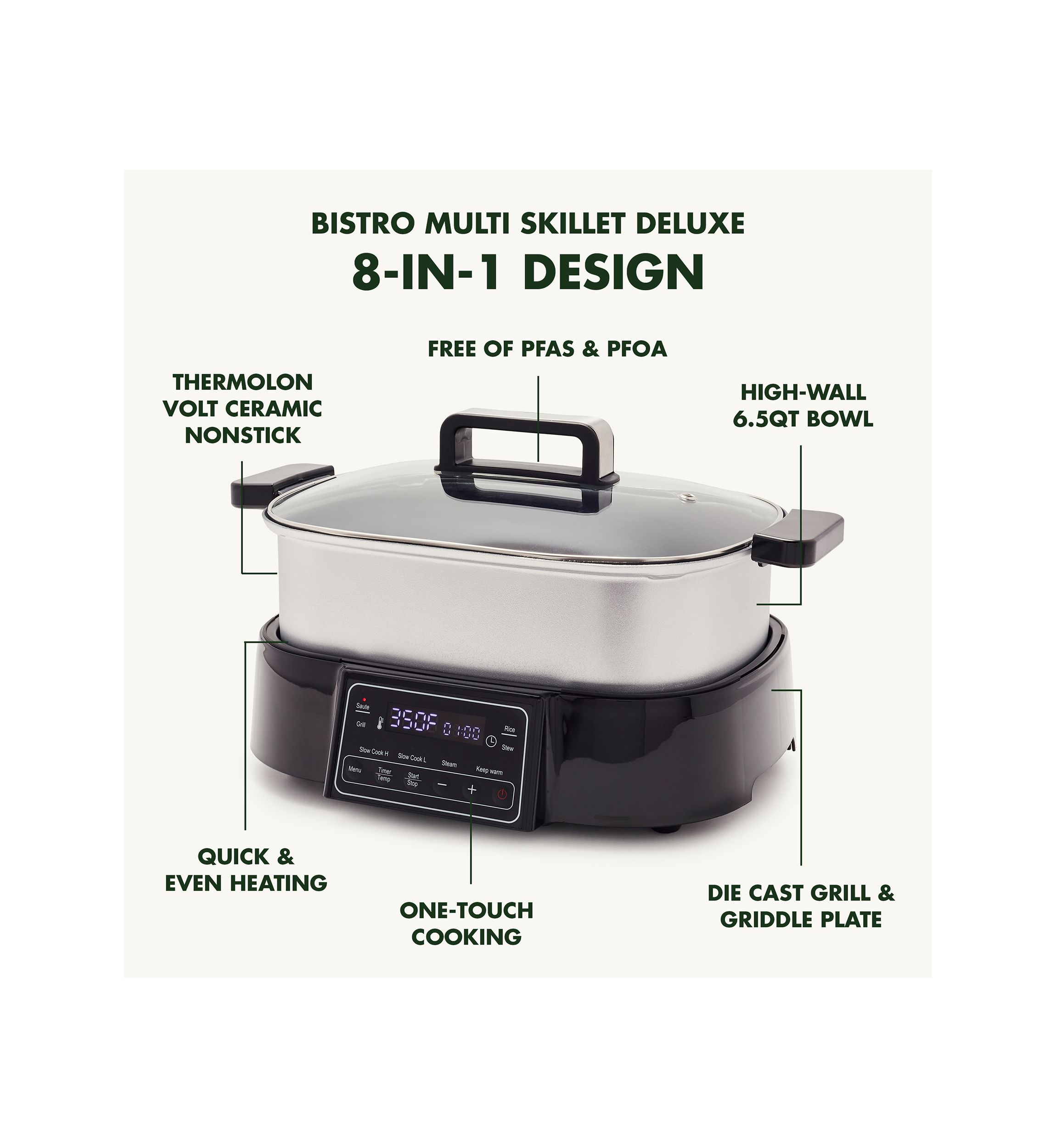 Bistro Slow Cooker, Skillet, & Grill