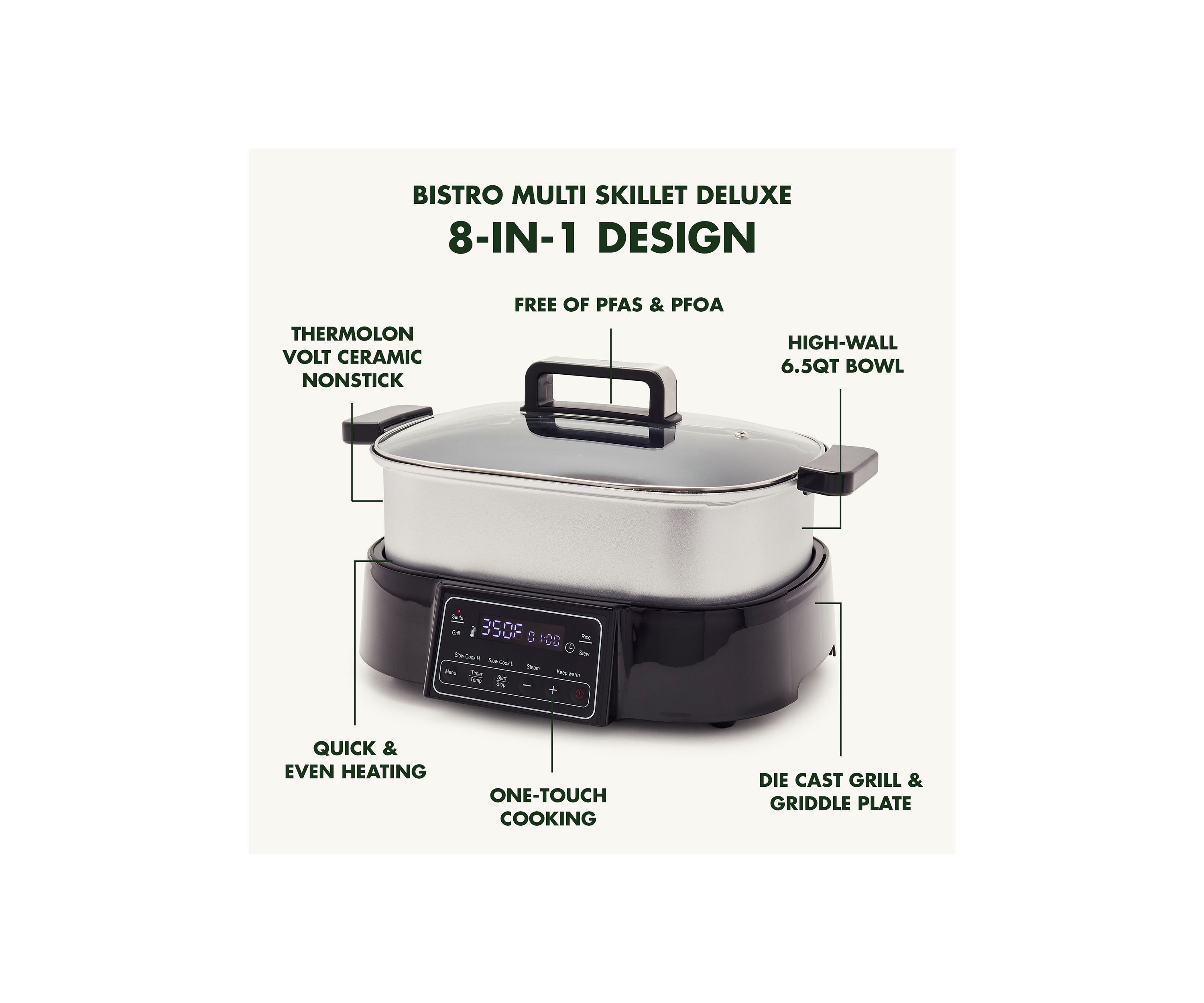 Bistro Slow Cooker, Skillet, & Grill