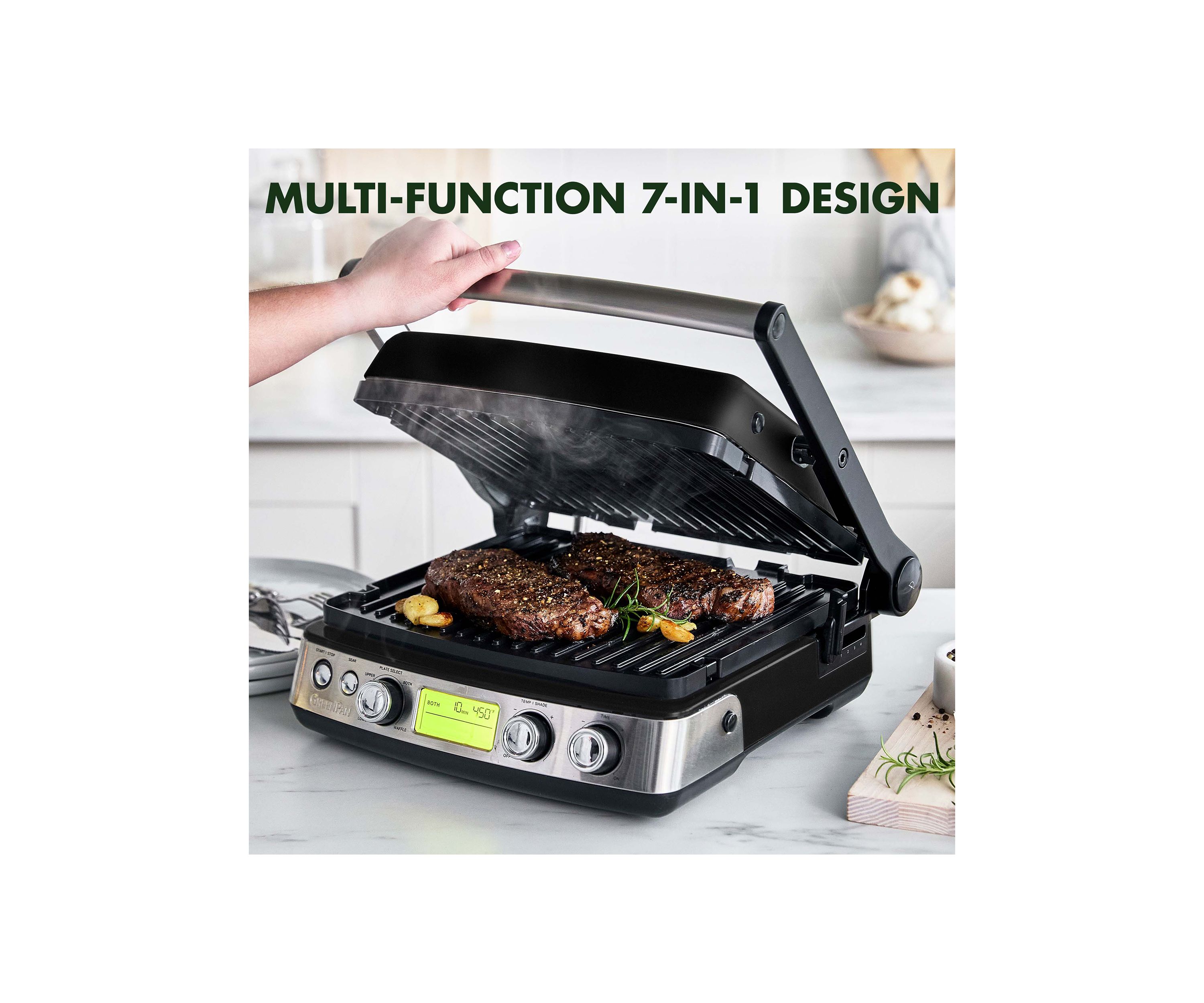 Elite Multi Grill, Griddle, Waffle Maker