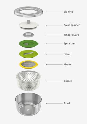 Multi Prep 4 Piece Salad Preparation Set 