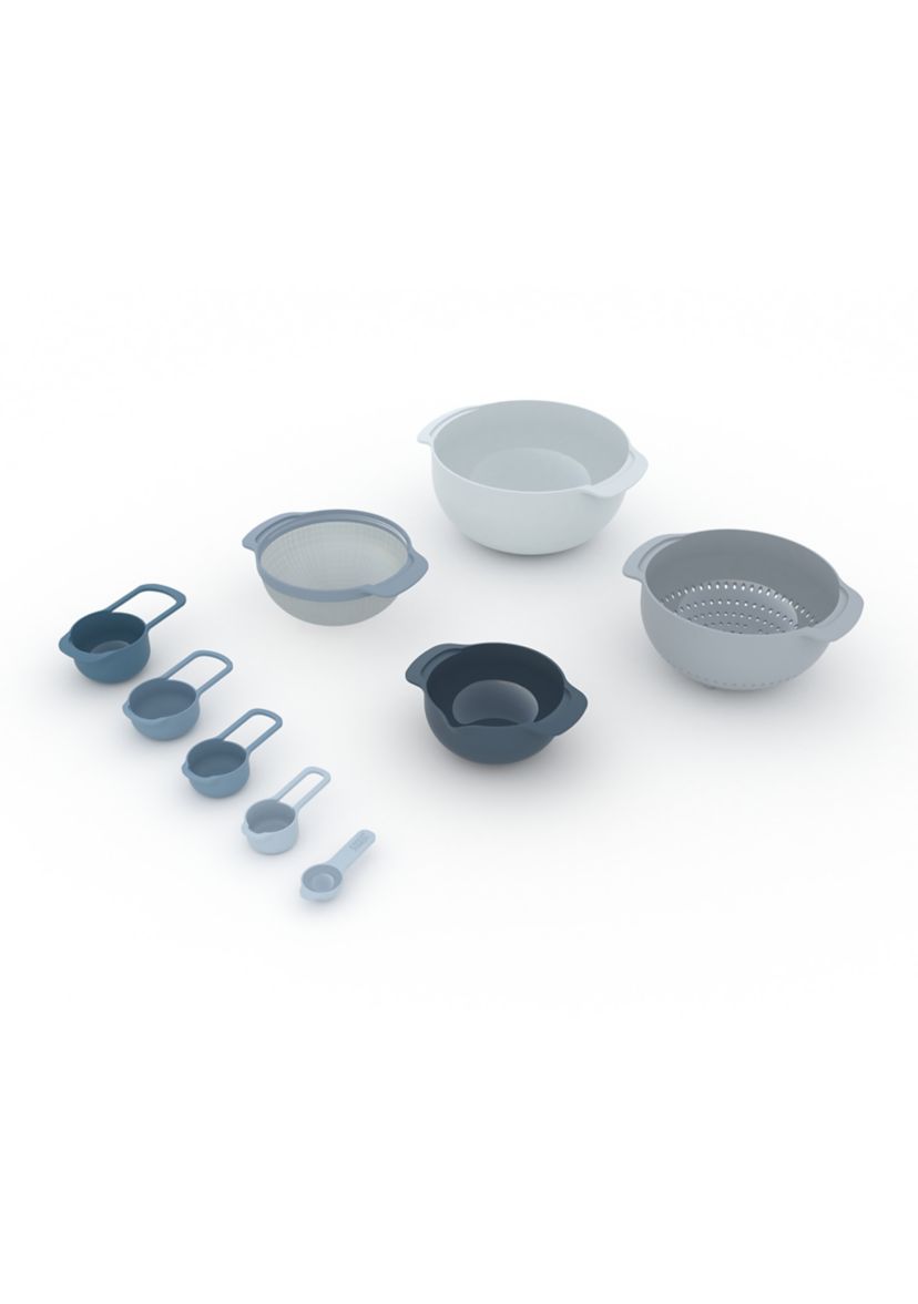 9 Piece Compact Food Preparation Set in Sky
