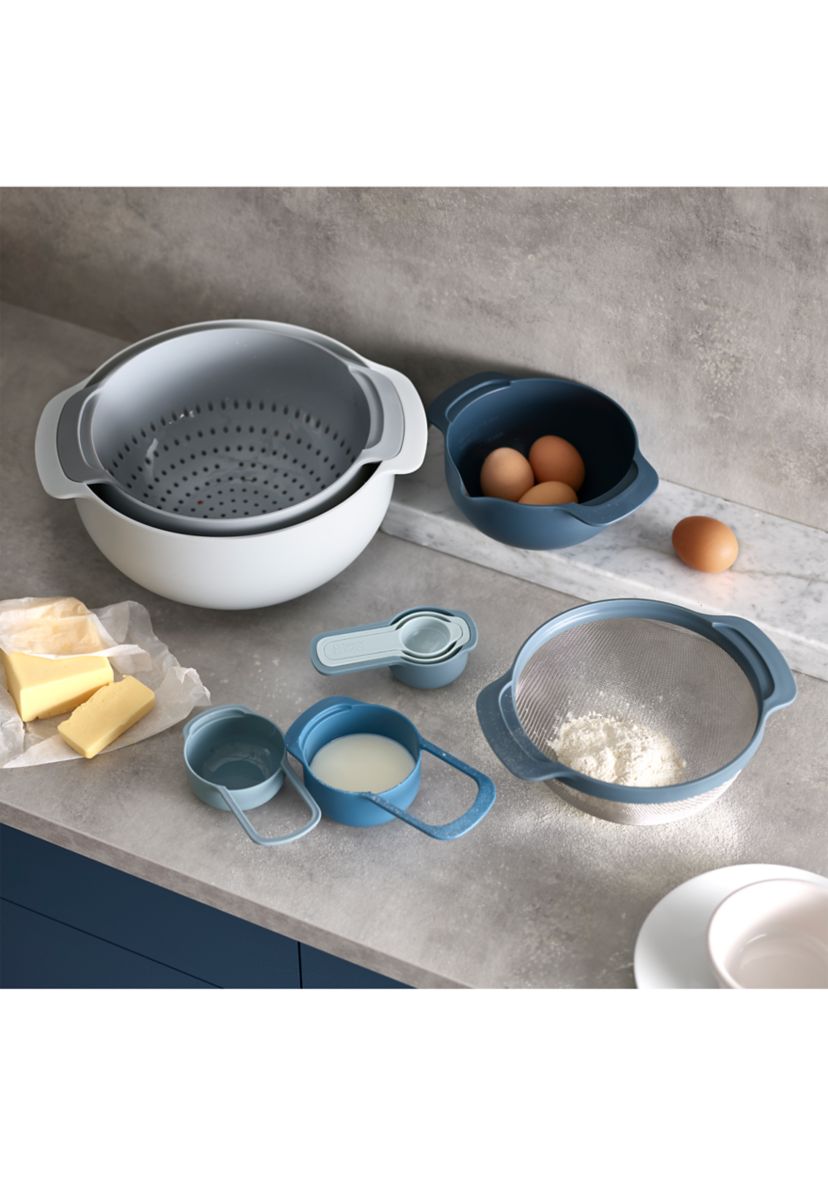 9 Piece Compact Food Preparation Set in Sky