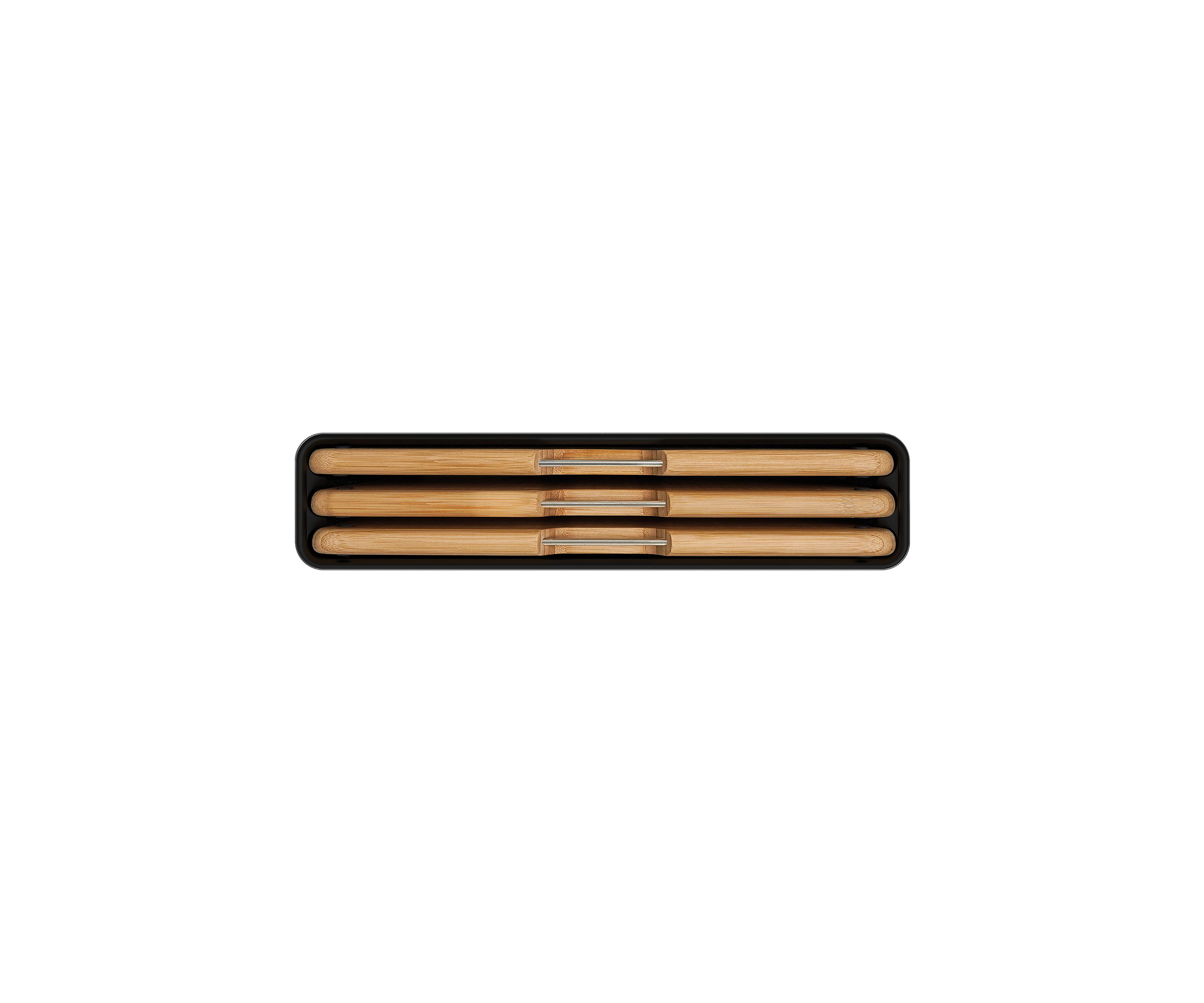 Folio Steel Bamboo 3 Piece Cutting Board Set
