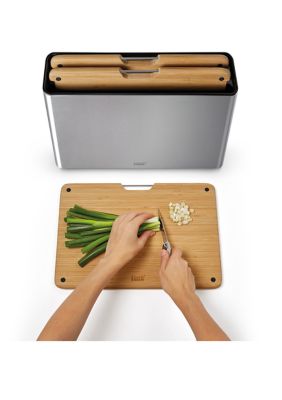 Folio Steel Bamboo 3 Piece Cutting Board Set