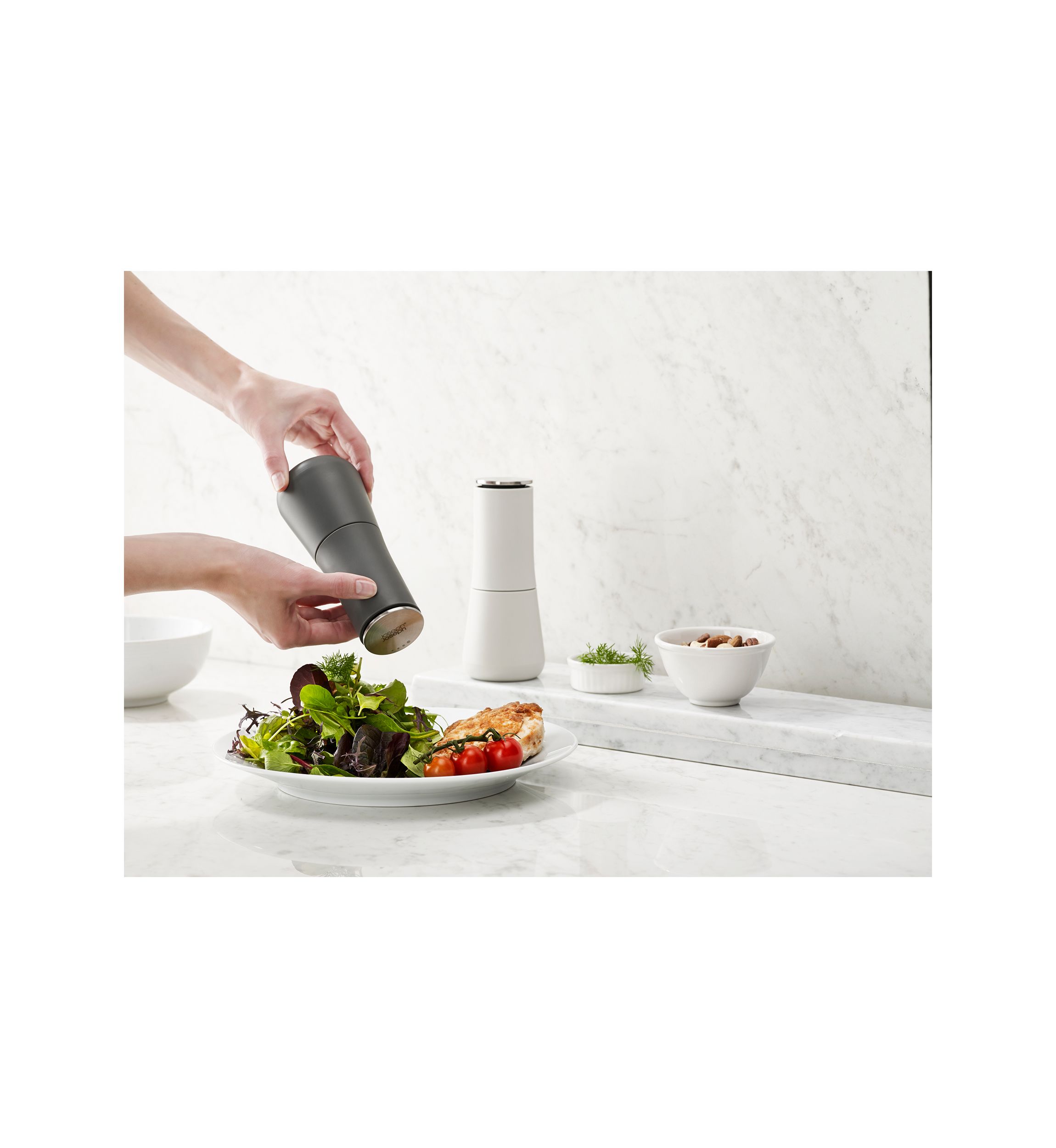 Milltop™ Non Spill Salt and Pepper Mill Set