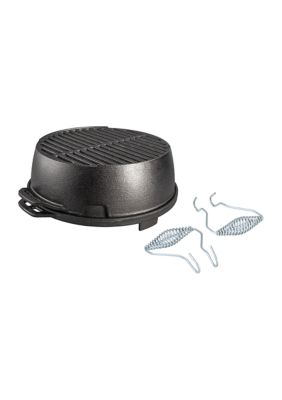 Lodge Cast Iron Round Grill, Black