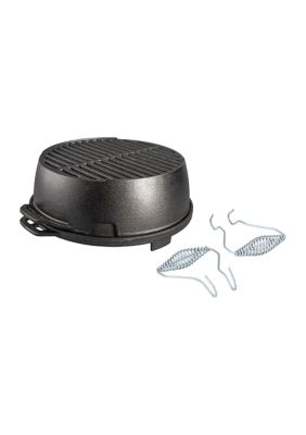 Lodge Round Outdoor Grill, Black