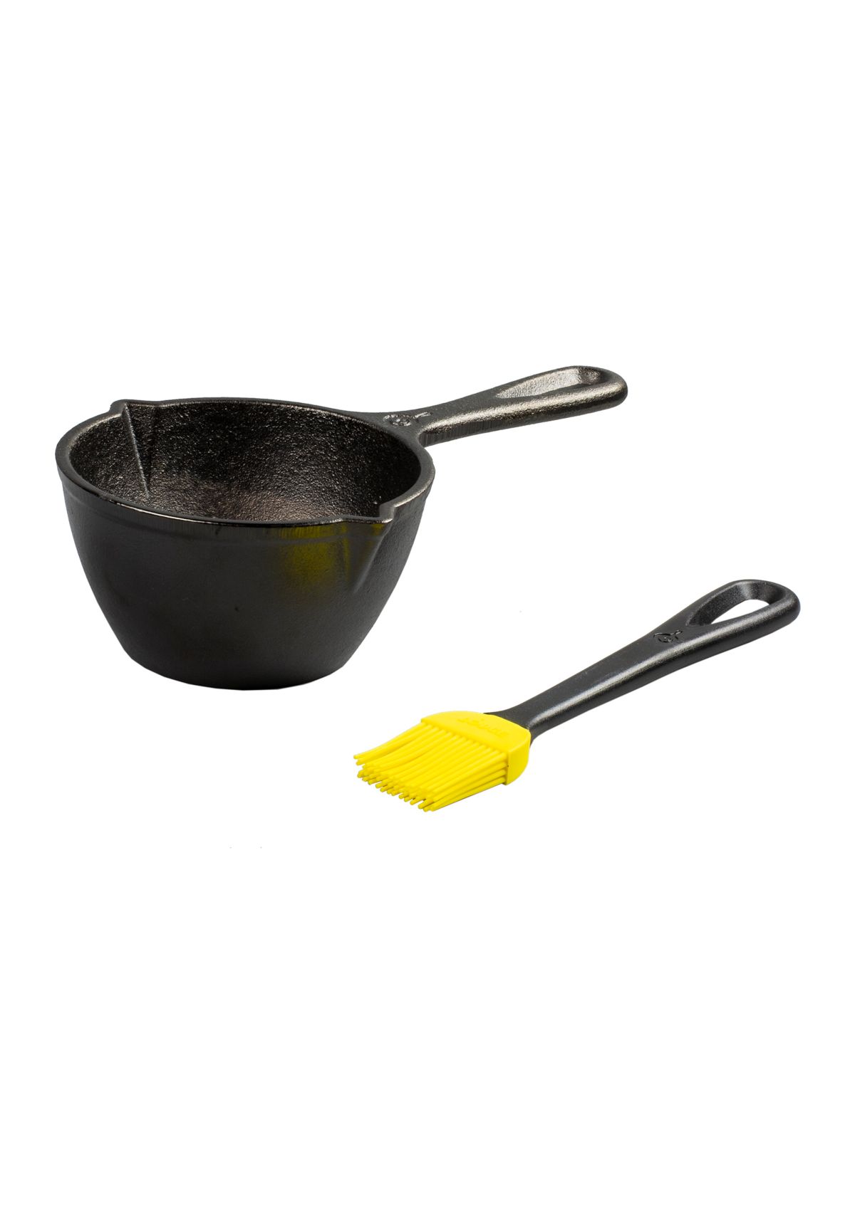 Cast Iron Melting Pot and Silicone Brush