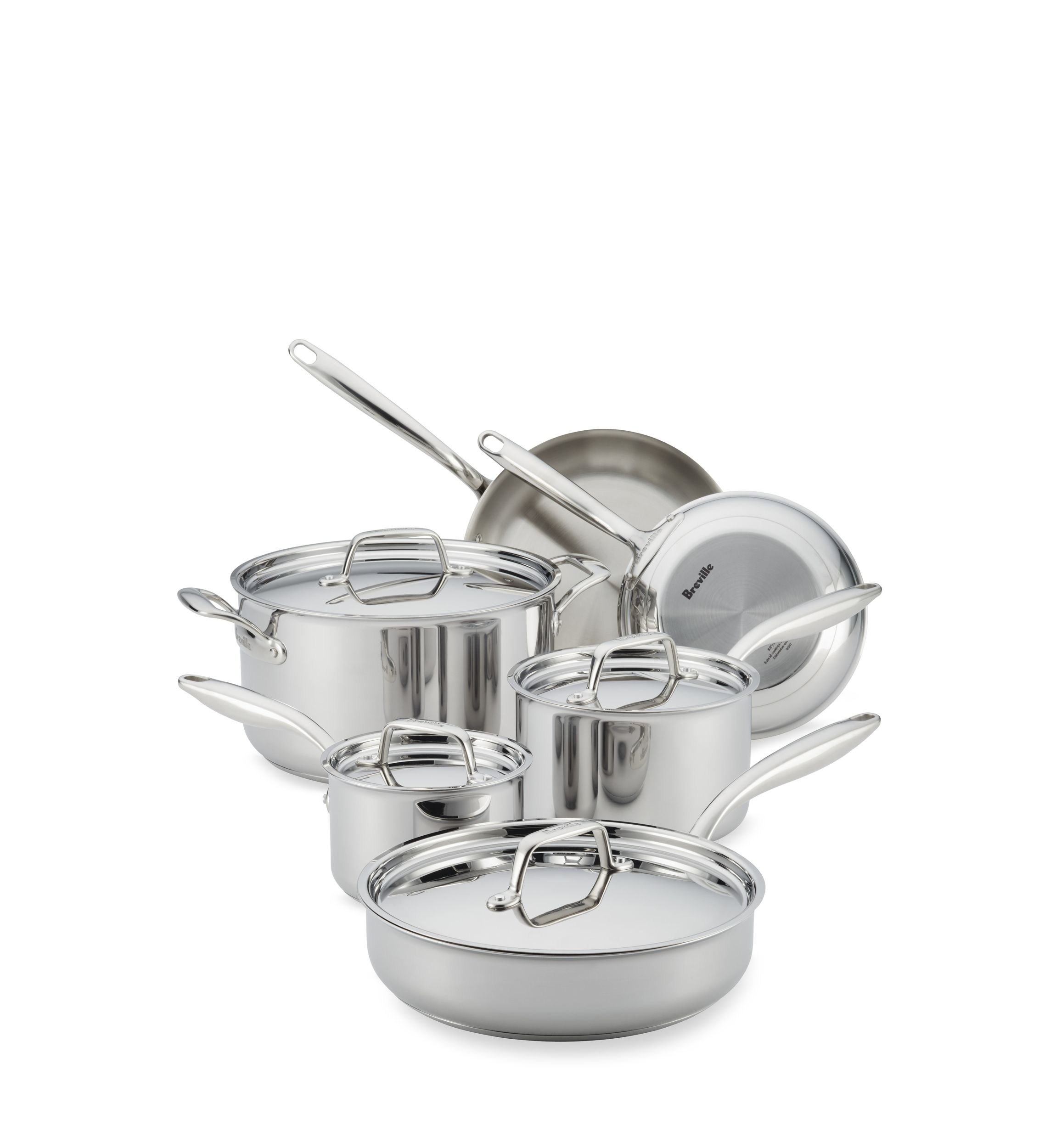Thermal Pro™ 10-Piece Clad Stainless Steel Cookware Set