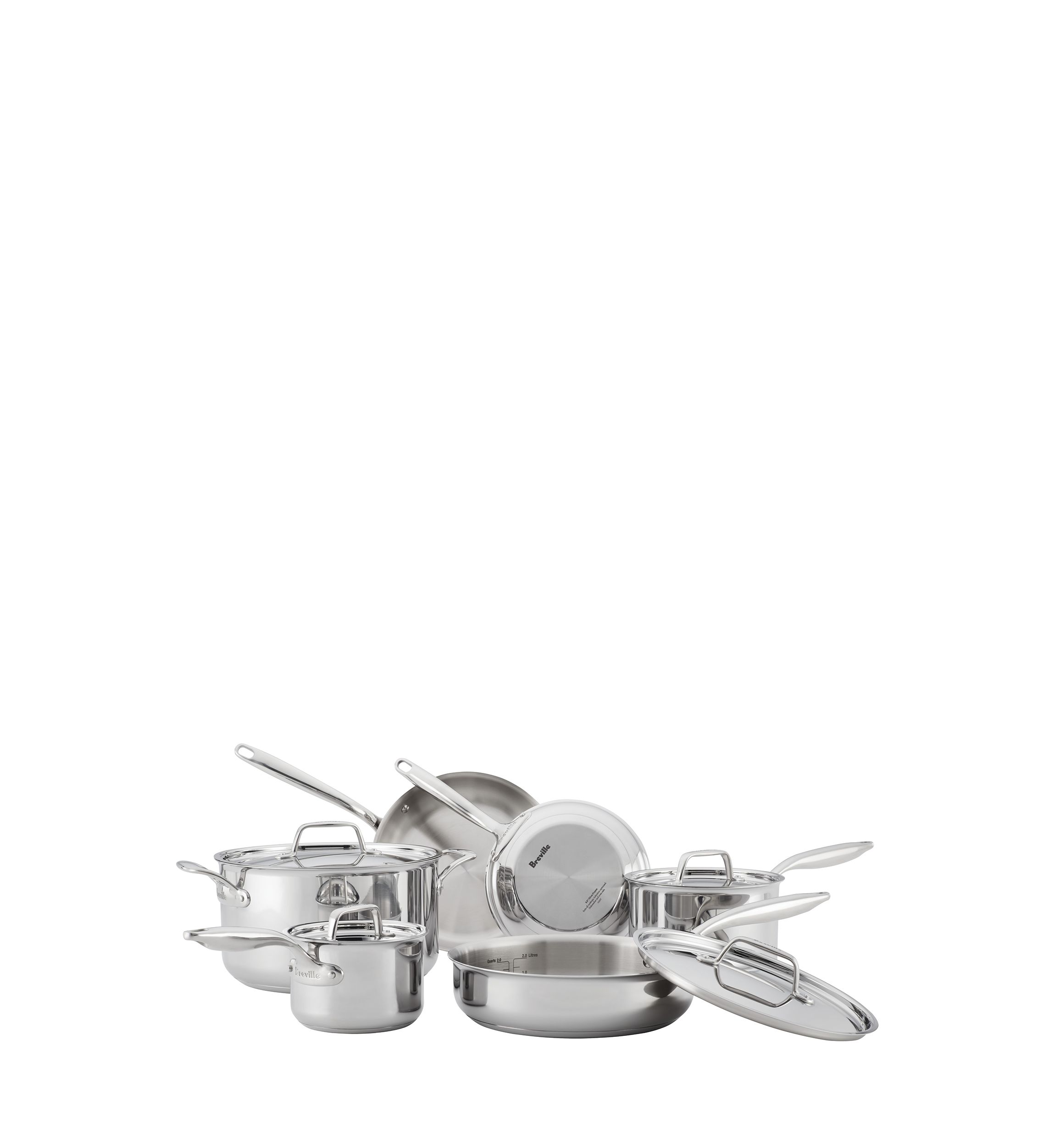 Thermal Pro™ 10-Piece Clad Stainless Steel Cookware Set