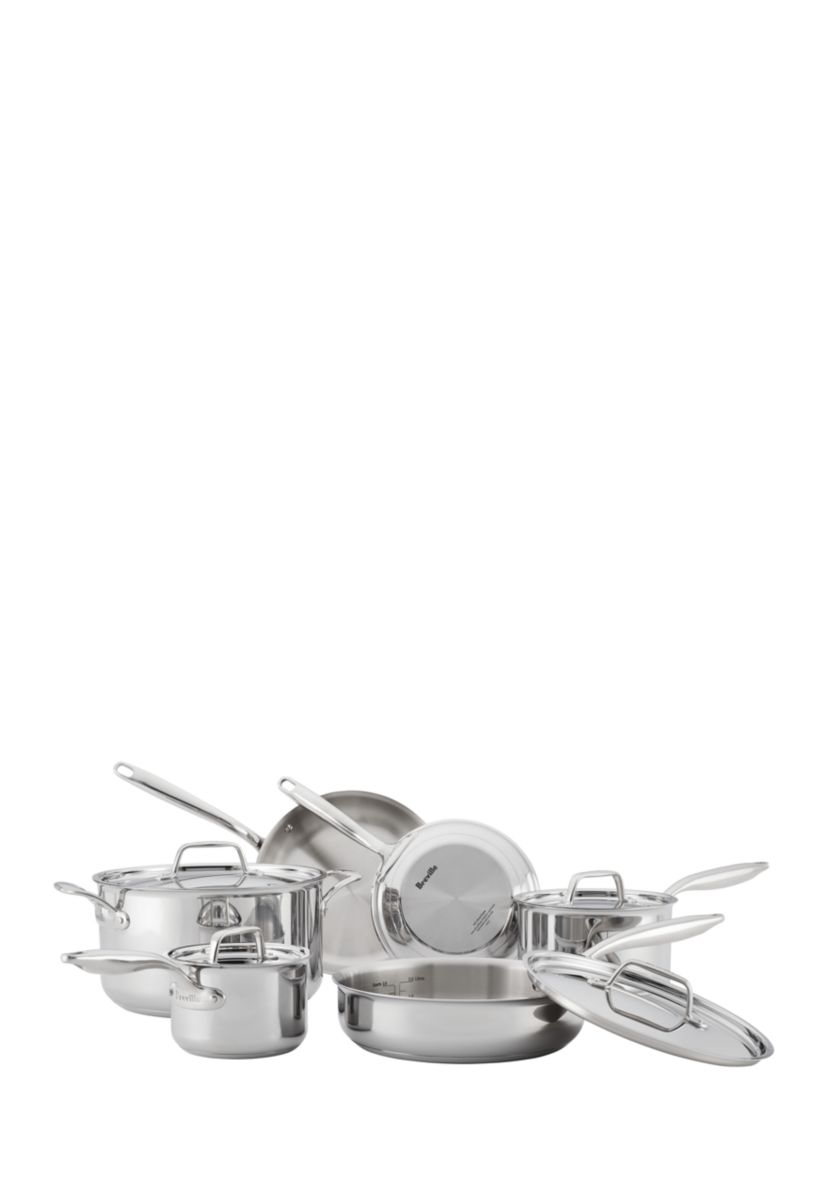 Thermal Pro™ 10-Piece Clad Stainless Steel Cookware Set