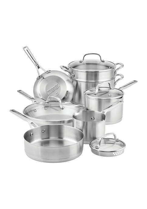 KitchenAid® 11 Piece Stainless Steel Cookware Set