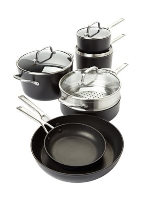 Kitchenaid Cookware Set, Hard-Anodized Induction, Nonstick, Matte Black