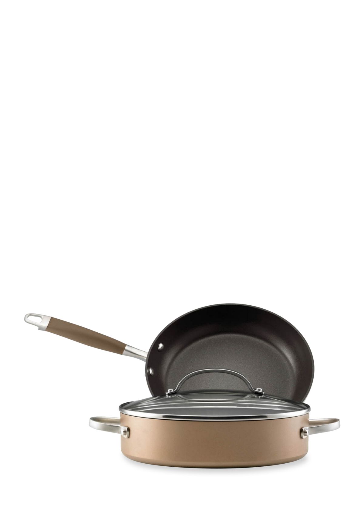 Bronze Hard Anodized Nonstick 3-Piece Set