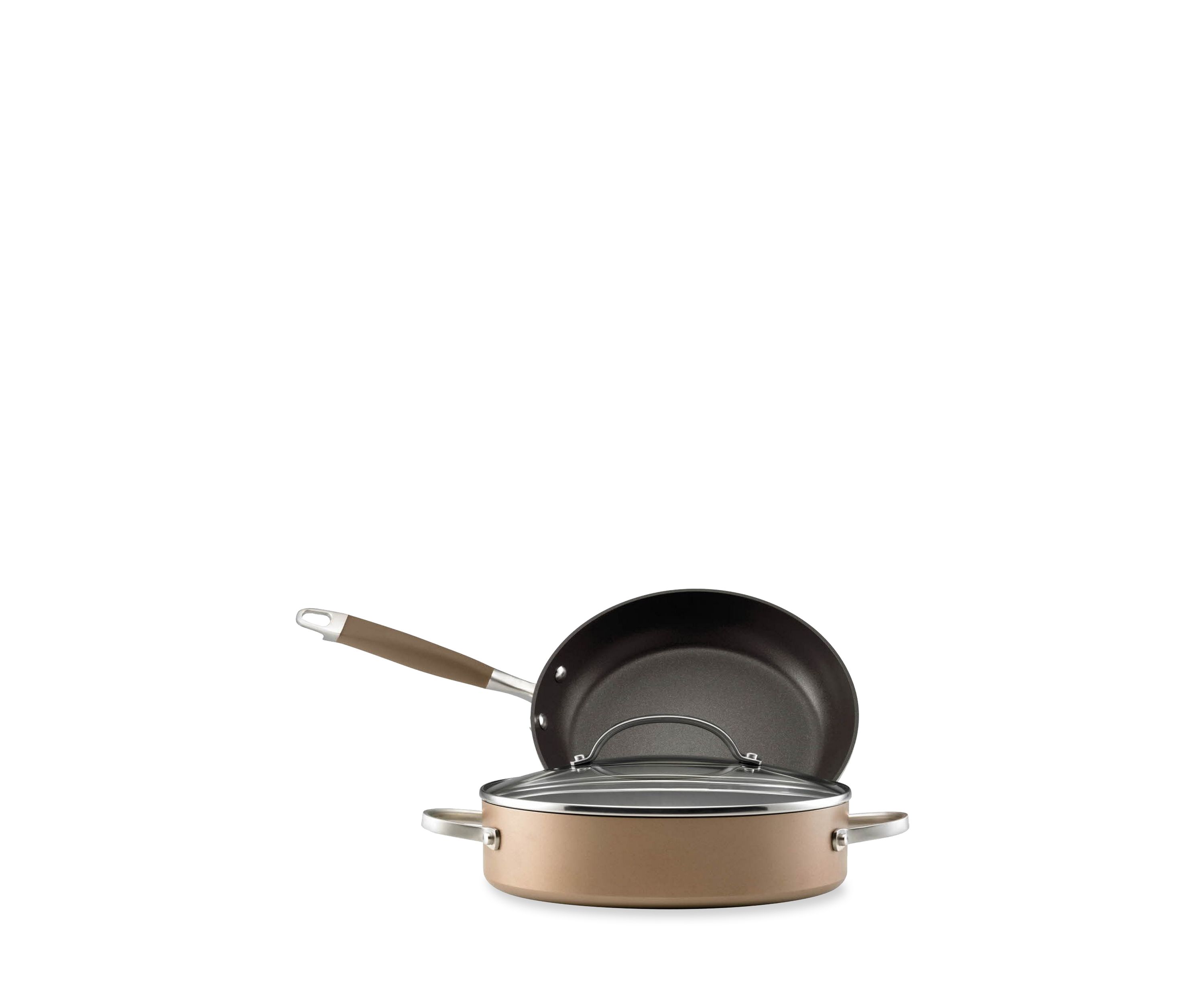 Bronze Hard Anodized Nonstick 3-Piece Set