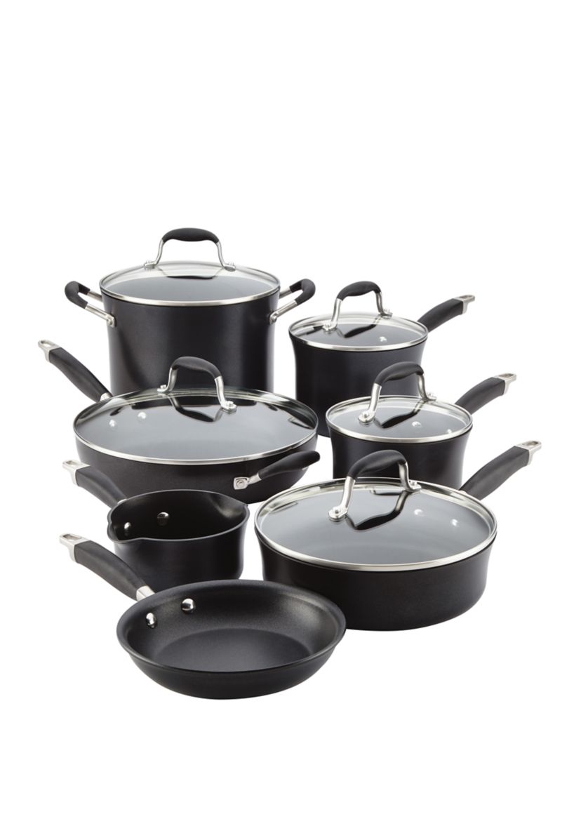 Advanced Onyx Hard-Anodized Nonstick 12 Piece Cookware Set