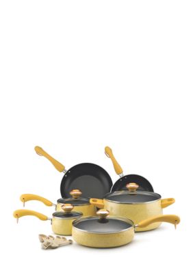 Paula Deen Signature Nonstick Cookware Pots and Pans Set, 15 Piece