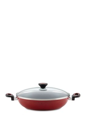 Paula Deen Signature Porcelain Nonstick 12-inch Orange Speckle Covered Chicken  Fryer - Bed Bath & Beyond - 9206723