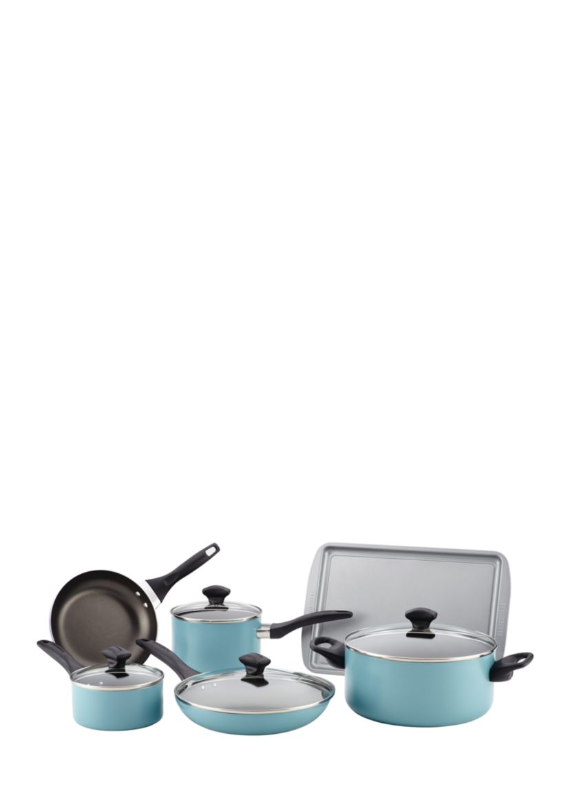 15-Piece Cookware Set, Aqua