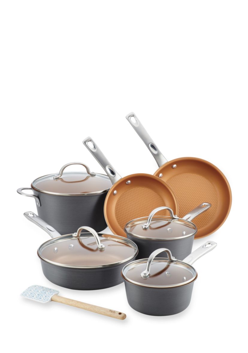 Home Collection 11-Piece Hard Anodized Aluminum Cookware Set